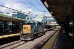 L001 with CSXT 6225 at Rt. 128 Station